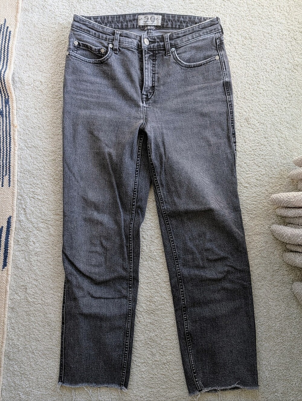 We The Free CRVY Straight Leg Jean Raw Hem